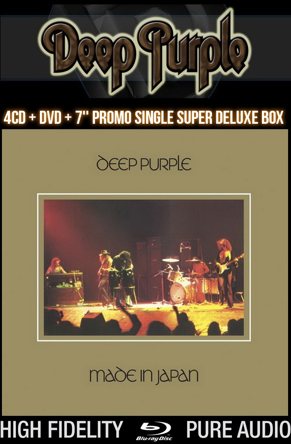 Deep Purple: 1972 Made In Japan - 4CD + DVD + 7'' Promo Single Box Set / Blu-ray Audio - Universal Musiс 2014