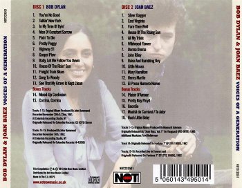 Bob Dylan & Joan Baez - Voices Of A Generation [2CD] (2013)