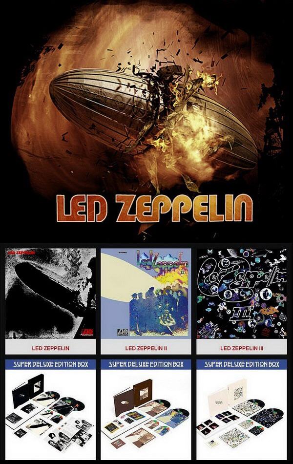 Led Zeppelin: Led Zeppelin I, II, III - Super Deluxe Edition Box Sets Atlantic Records 2014