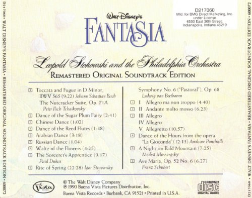 Walt Disney's FANTASIA/ Remastered Original Soundtrack Edition