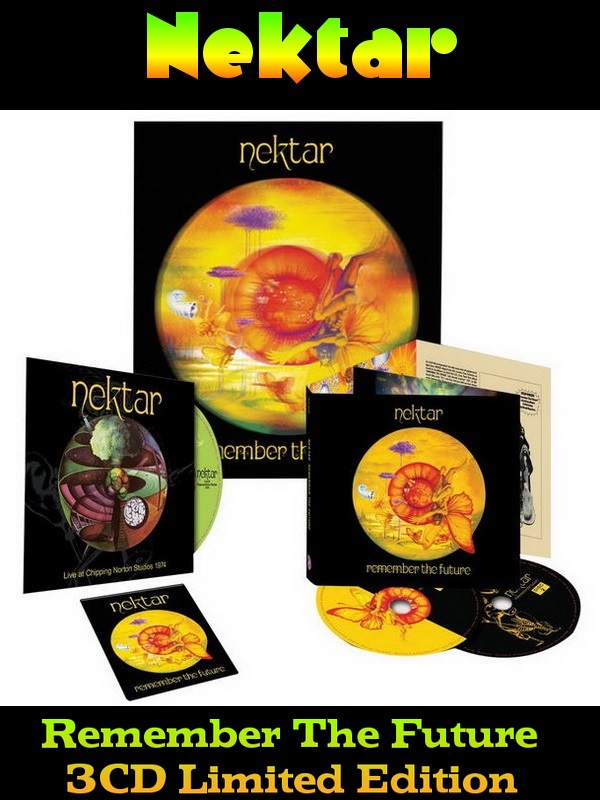 Nektar: 1973 Remember The Future - 3CD Deluxe Box Cleopatra Records 2014 • With 3D Graphics