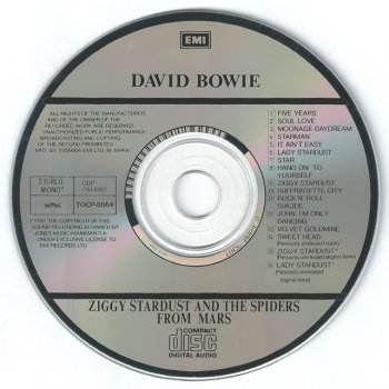 David Bowie - Ziggy Stardust And The Spiders From Mars - 1972 (Japan, TOCP-8864)