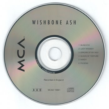 Wishbone Ash - "Wishbone Ash" - 1970 (MCAD 10661)
