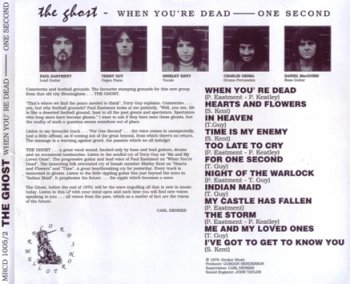 The Ghost - When You're Dead For  One Second (1970) [Reissue 2010]