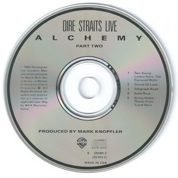 Dire Straits - Alchemy - 1984 (Warner Bros. 9 25085-2)