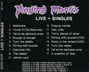 Praying Mantis - Live + Singles 1993 (Bootleg) 
