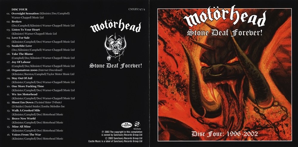 Motorhead - Stone Deaf Forever! [5CD Box] (2003)