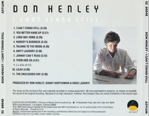 Don Henley - I Can't Stand Still (1982) [1989]