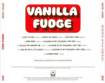 Vanilla Fudge - Vanilla Fudge 1967 (ATCO Rec. / Japan SHM-CD 2009)