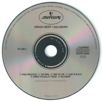 Uriah Heep - Salisbury - 1971 (Mercury 811 389-2)