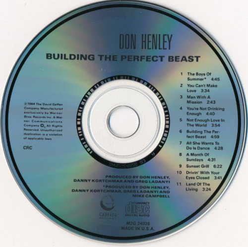 Don Henley - Building The Perfect Beast (1984/ 1990)