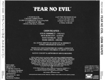 Grim Reaper - Fear No Evil 1985 (Pony Canyon/Japan 1993)