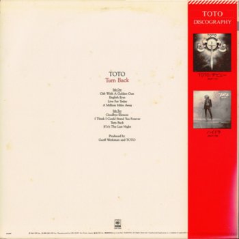 Toto - Turn Back 1981 (Vinyl Rip 24/192) 