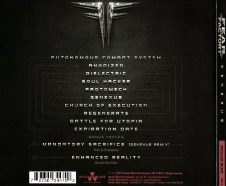 Fear Factory - Genexus [Limited Edition] (2015)