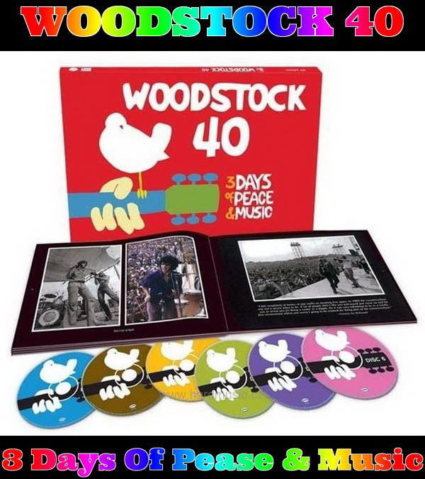 Woodstock 40: 3 Days Of Peace & Music - 6CD Box Set Rhino Records 2009
