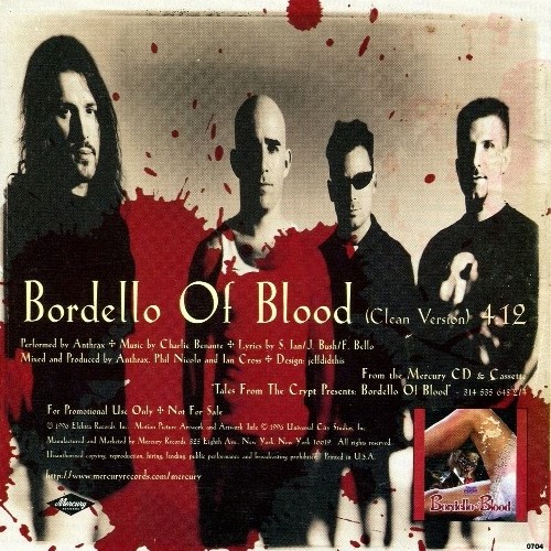 Anthrax - Bordello Of Blood (1996) [CDS]