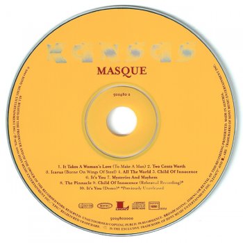 Kansas - "Masque" - 1975