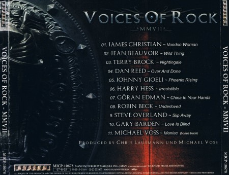 Voices Of Rock - MMVII [Japanese Edition] (2007)