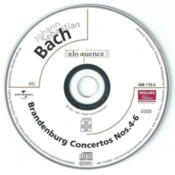 I Musici - J. S. Bach. Brandenburg Concertos Nos. 4–6 (1961 / 65)