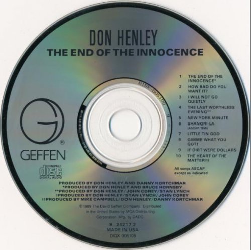 Don Henley - The End Of The Innocence (1989)
