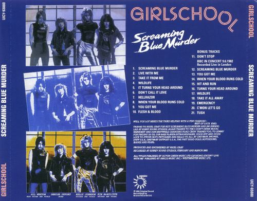 Girlschool - Screaming Blue Murder [Japanese Edition] (1982) [2009]