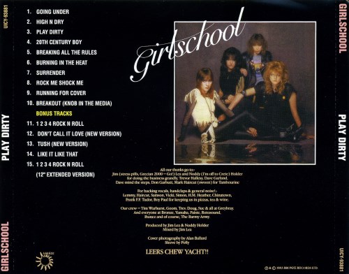 Girlschool - Play Dirty [Japanese Edition] (1983) [2009]