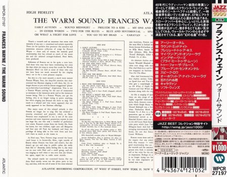Frances Wayne - The Warm Sound (1957) [2012 Japan 24-bit Remaster]