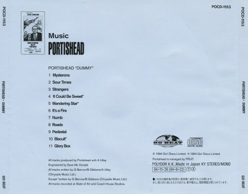 Portishead - Dummy [Japanese Edition] (1994)