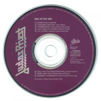 Judas Priest - "Sin After Sin" - 1977 [ESCA 5251]