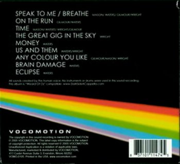 Vocomotion - Dark Side Of The Moon A Cappella (2006)