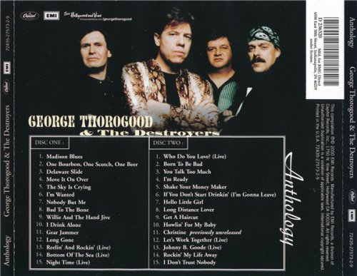 George Thorogood & The Destroyers - Anthology (2CD 2000)