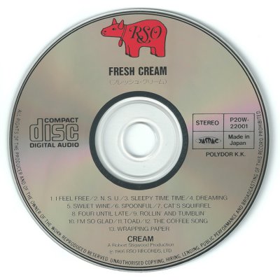 Cream - Fresh Cream - 1966 (P20W 22001)