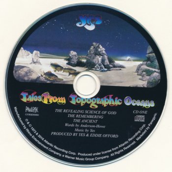 Yes: 1973 Tales From Topographic Oceans - 3CD + Blu-ray Deluxe Box Set Panegyric Records 2016
