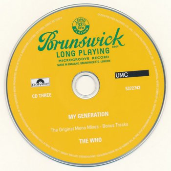 The Who: 1965 My Generation / 5CD Box Set Polydor Records 2016