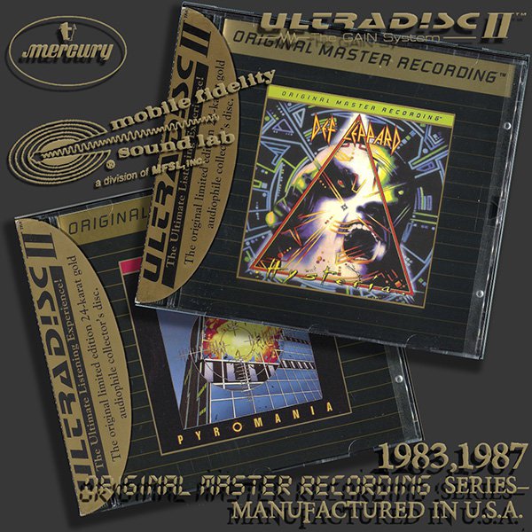 DEF LEPPARD «Original Master Recording» Series– (2 x 24Kt Gold CD • Issue 1989-1993)