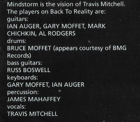 Mindstorm - Back To Reality (1991)