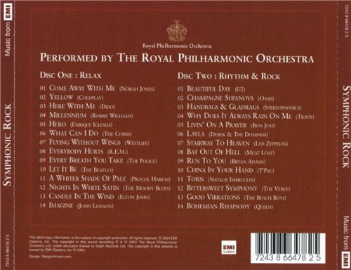 The Royal Philharmonic Orchestra - Symphonic Rock (2CD 2004)