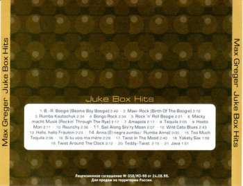Max Greger und sein Orchester - Juke Box Hits (2000)