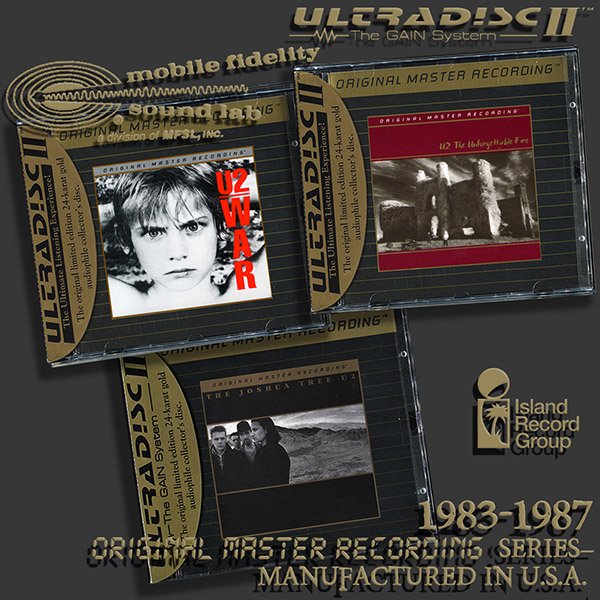 U2 «Original Master Recording Series» – (3 x CD • Mobile Fidelity Sound Lab • 1983-1987)
