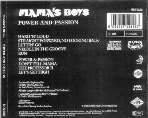 Mama's Boys - Power And Passion (1985) [2CD: Non Remast. + Remast. 2006] 