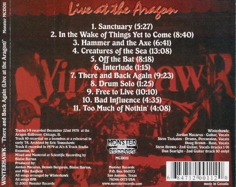 Winterhawk - There And Back Again: Live At The Aragon (1978) [Reissue 2002] 