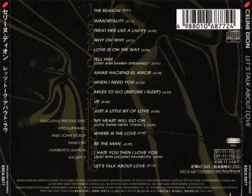 Celine Dion - Let's Talk About Love [Japanese Edition] (1997)