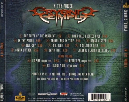 Cryonic Temple - In Thy Power [Limited Edition] (2005)