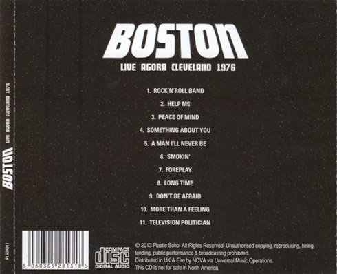 Boston - Live Agora Cleveland 1976 (2013)