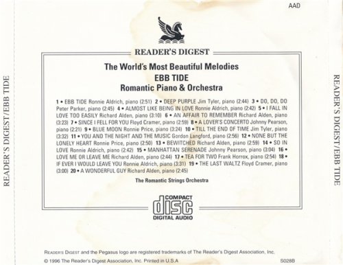 Romantic Piano & Romantic Strings Orchestra - Ebb Tide (1996)
