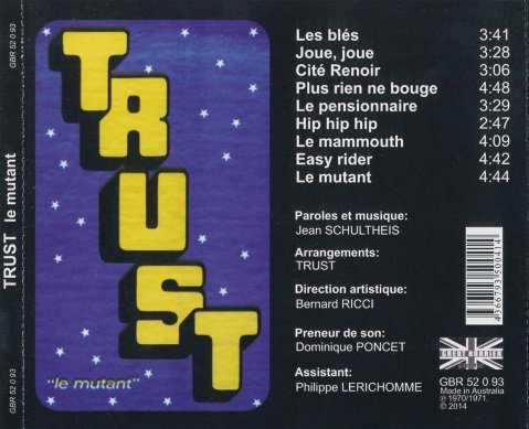 Trust - Le Mutant (1970) [Reissue 2014]