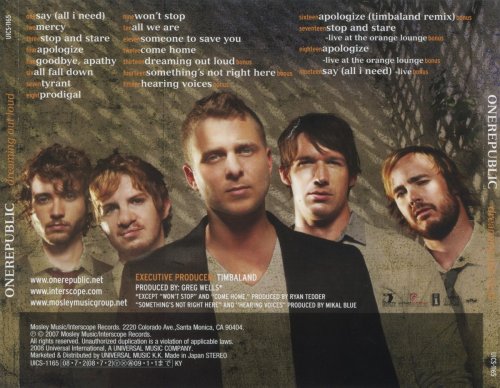 OneRepublic - Dreaming Out Loud [Japanese Edition] (2008)