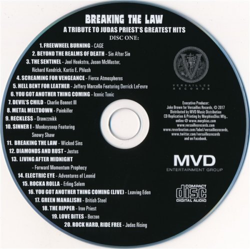 VA - Breaking The Law: A Tribute To Judas Priest's Greatest Hits (2CD 2017)