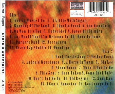 Walter Becker And  Donald Fagen - Android Warehouse [2CD] (1998)