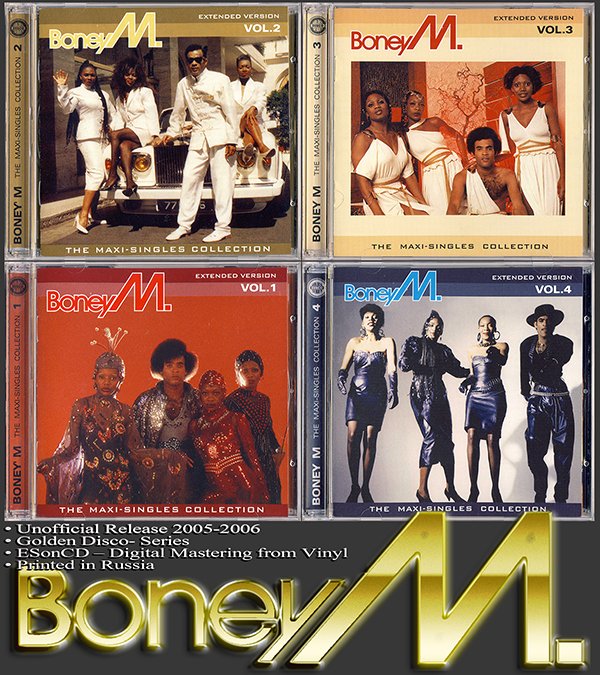 BONEY M. «The Maxi-Single Collection» (4 × CD • Series 'ESonCD' Russia Issue 2005-2006)